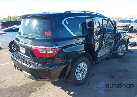 2021 Nissan Armada Sv 4Wd из США, поврежденный, VIN JN8AY2AD5M9662317